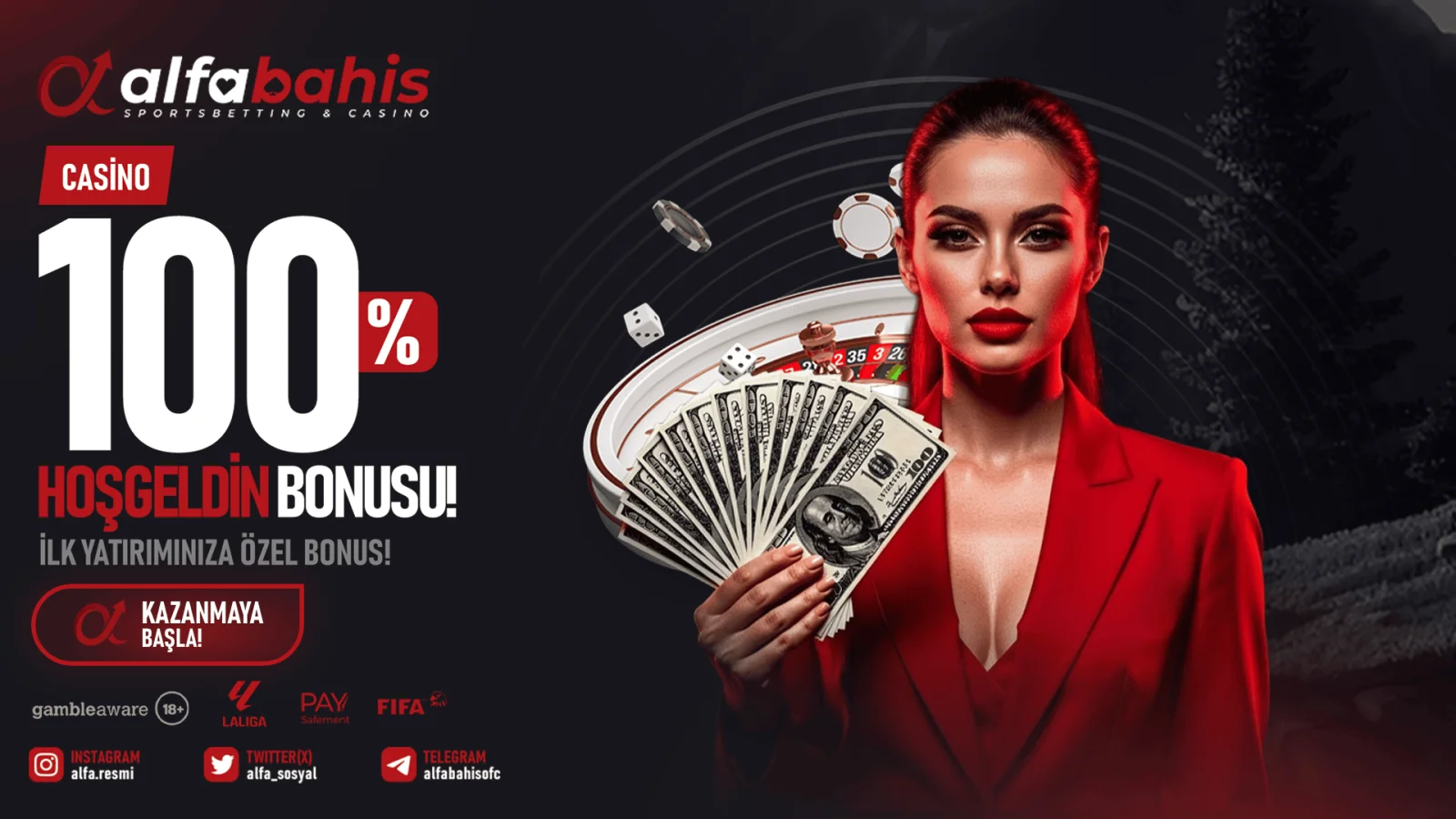 alfabahis Casino %100 Hoşgeldin