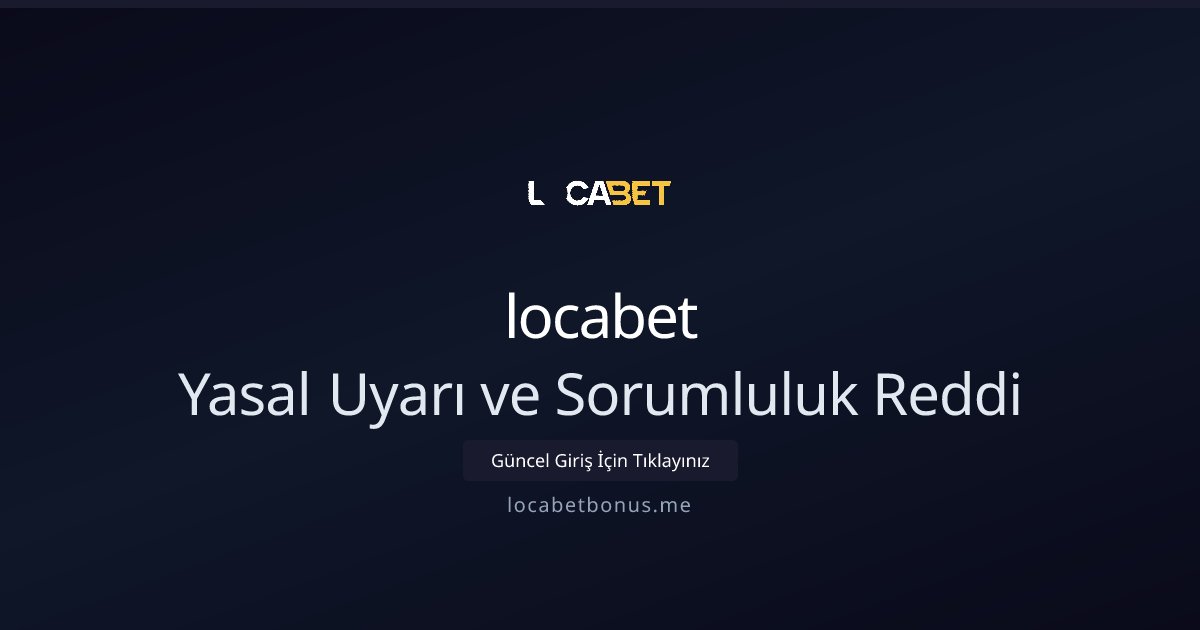 Sorumluluk Reddi - alfabahis